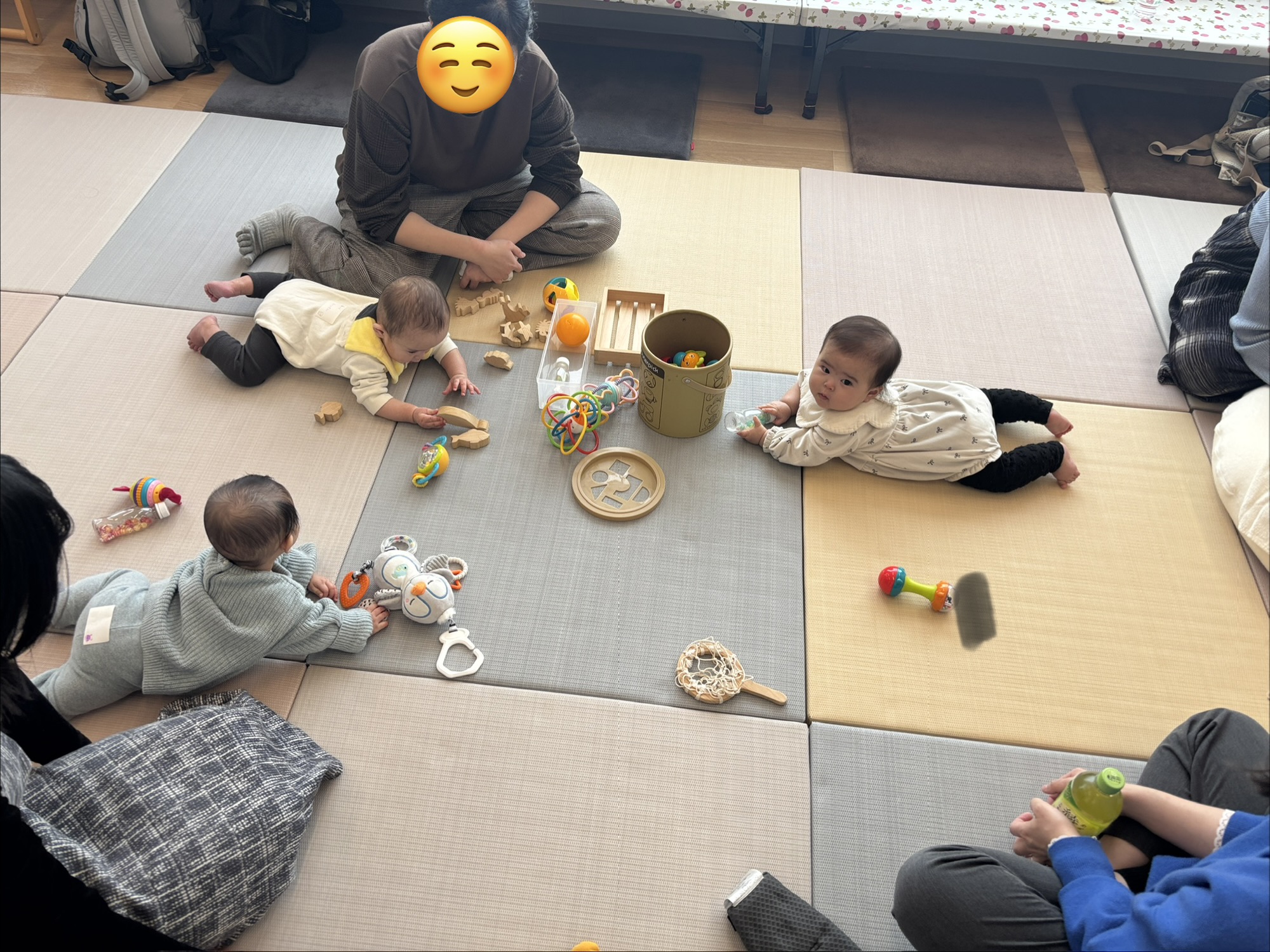 【フリータイム】4組の親子が遊びに来てくれました。