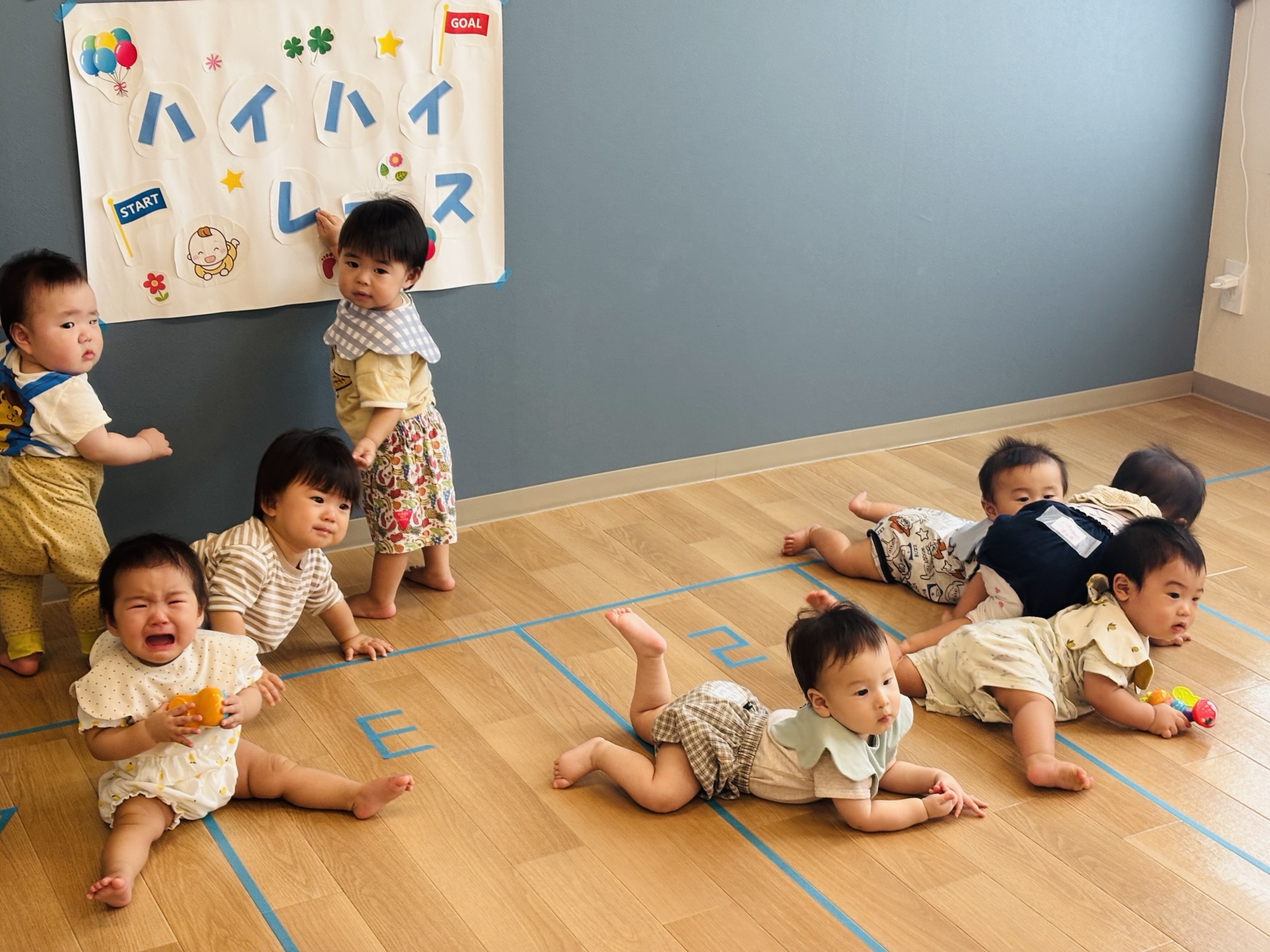 みんな頑張ったハイハイレース